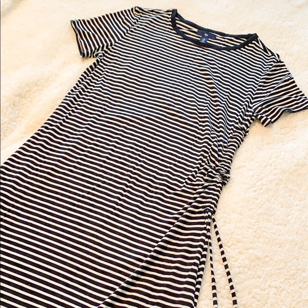 Gap | Black & White Striped Maxi Dress